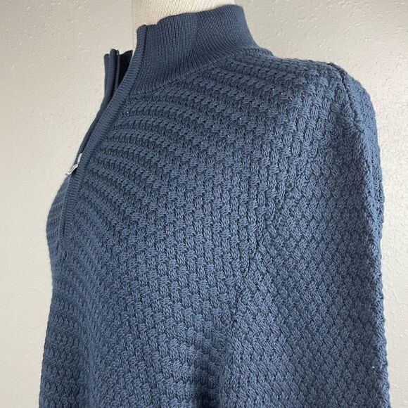NWT Joseph Abboud Heritage Quarter Zip Sweater Top Size L EUC - Picture 4 of 7